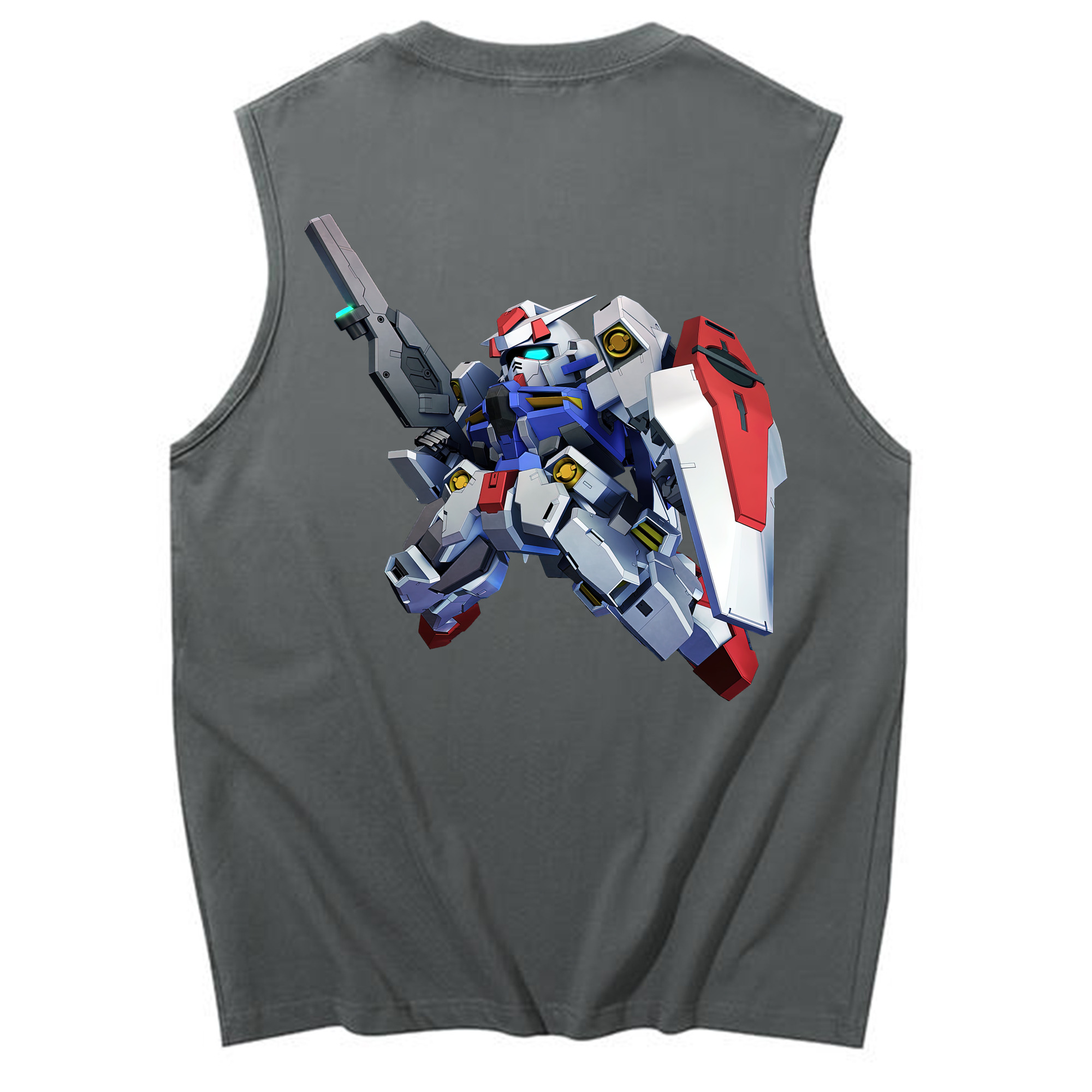 （画像用） 機動戦士ガンダム Mobile Suit Gundam コットン100％タンクトップ（背面プリント）